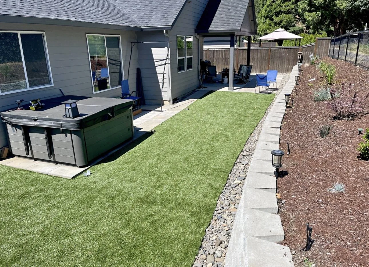 Artificial grass installation for a residential property in the DMV