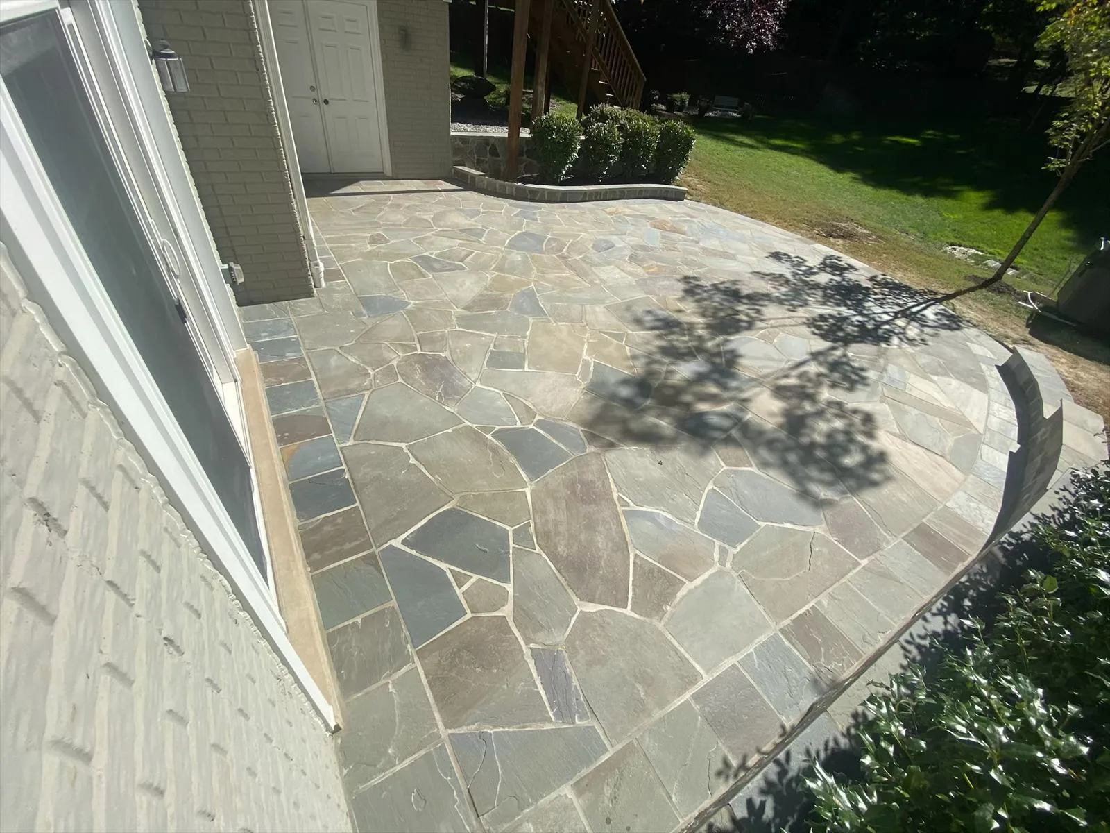 Stone masonry work on a Washington DC area property